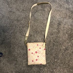 Coach crossbody, floral print.